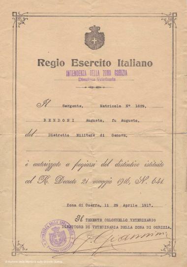 Documento di autorizzazione