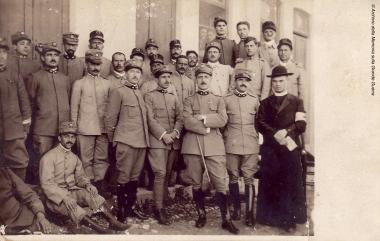 Foto di gruppo, Ospedale da campo n. 69 - fronte